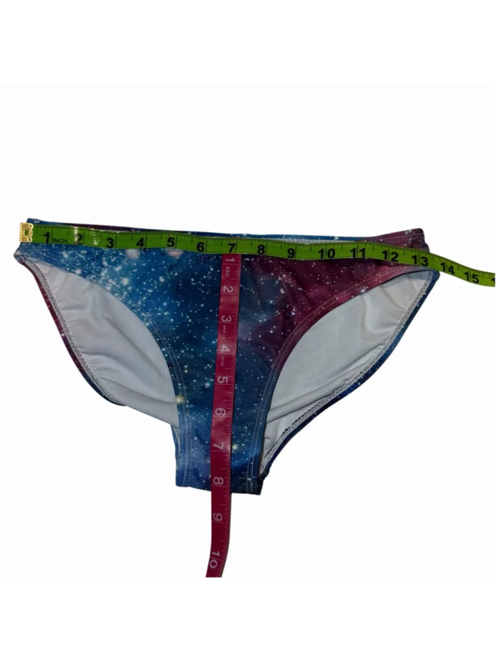 Girls 15/16 Galaxy Tankini Swimsuit 2 Piece Space Stars Print Blue Purple XL